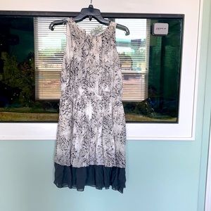 Small black and white and grey dress